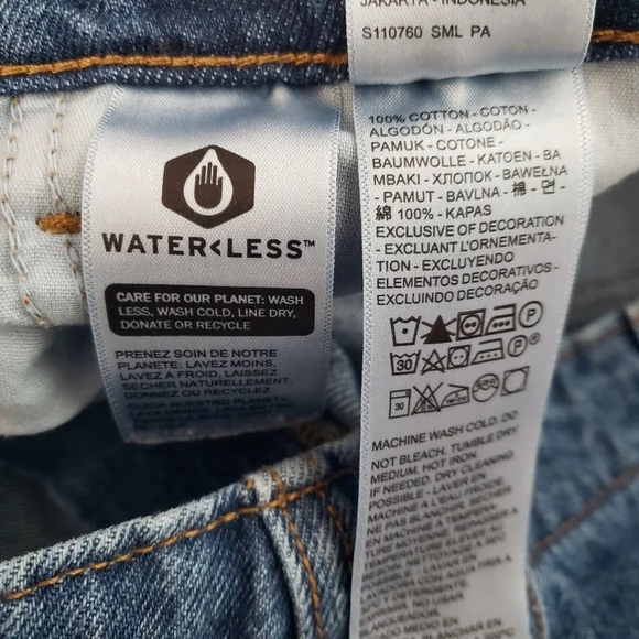 Levi's '94 Baggy Cargo Denim Jeans Pants Color Blue Womens Size 28 - Picture 9 of 12